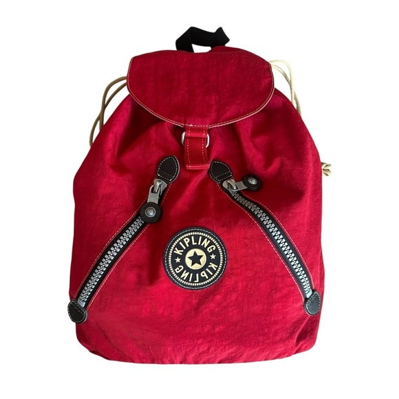 Kipling Red Drawstring Backpack - Picture 5 of 13